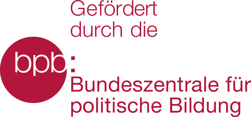 Gefördert durch die Bundeszentrale für politische Bildung – Logo